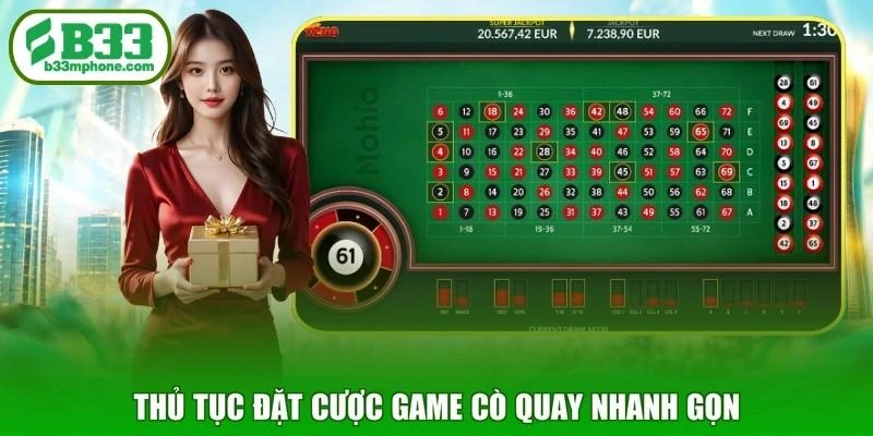 Thủ tục đặt cược game Cò quay nhanh gọn