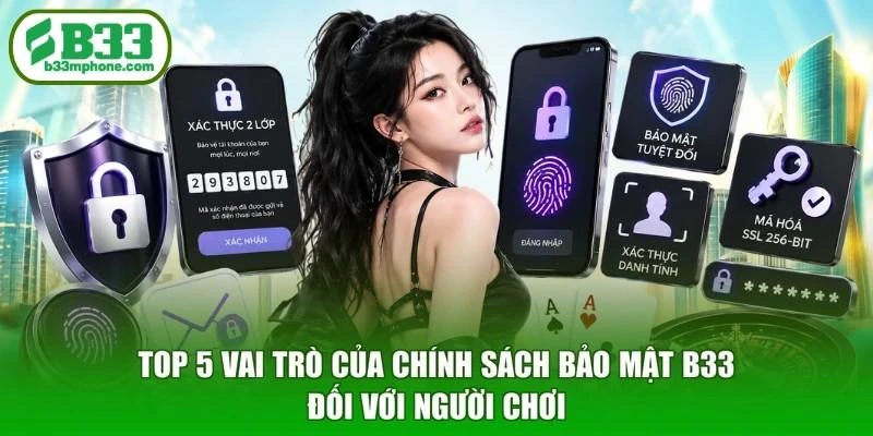 Top 5 vai trò của chính sách bảo mật B33 đối với người chơi